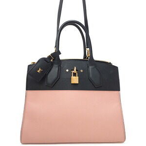 Louis Vuitton City Steamer Calf Leather Shoulder Bag Pink